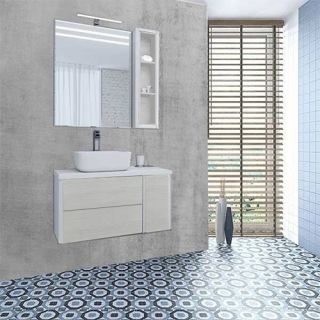 Модуль для зеркала Акватон Брук открытый дуб латте 1A200903BCDL0